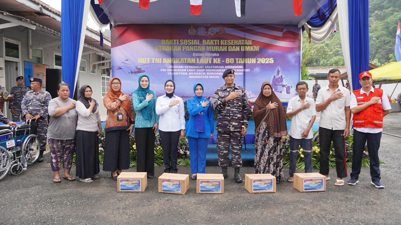 Gerakan Pangan Murah, Layanan Kesehatan dan Donor Darah Warnai Perayaan HUT PMI dan TNI AL 